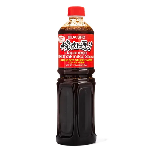 A bottle of Daisho Japanese BBQ Yakiniku Sauce sits against a white background.